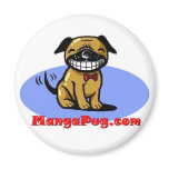 Manga Pug Magnet