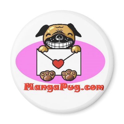 Manga Pug Magnet by mangapug