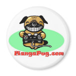Manga Pug Magnet