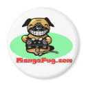 Manga Pug Magnet