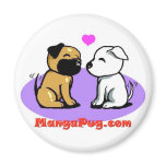 Manga Pug Magnet