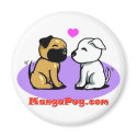 Manga Pug Magnet