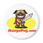 Manga Pug Magnet