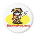 Manga Pug Magnet