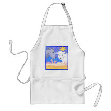 Manger Christian artwork_3 Apron