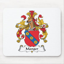 Manger Family Crest Mouse Mats