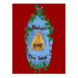 Manger Holly Baby Jesus Christmas Design Postcards