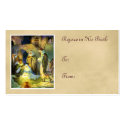 Manger Jesus Gift Tag Christmas business cards by forbes1954 Manger Jesus Gift Tag Christmas business cards