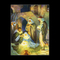 Manger Jesus Postcard Christmas by forbes1954 Manger Jesus Postcard Christmas