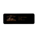 Manger Religious Christian Christmas Address Label