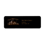 Manger Religious Christian Christmas Address Label