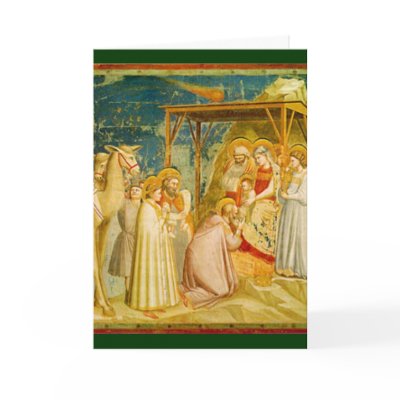 Manger Scene Greeting Cards by cowboyannie