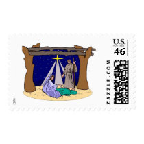 Manger Scene postage by ChristmasStamps Manger Scene postage