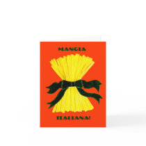 Mangia, Italiana Note Card