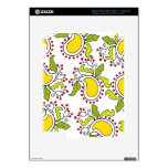 Mango and leaves paisley pattern iPad 3 skin