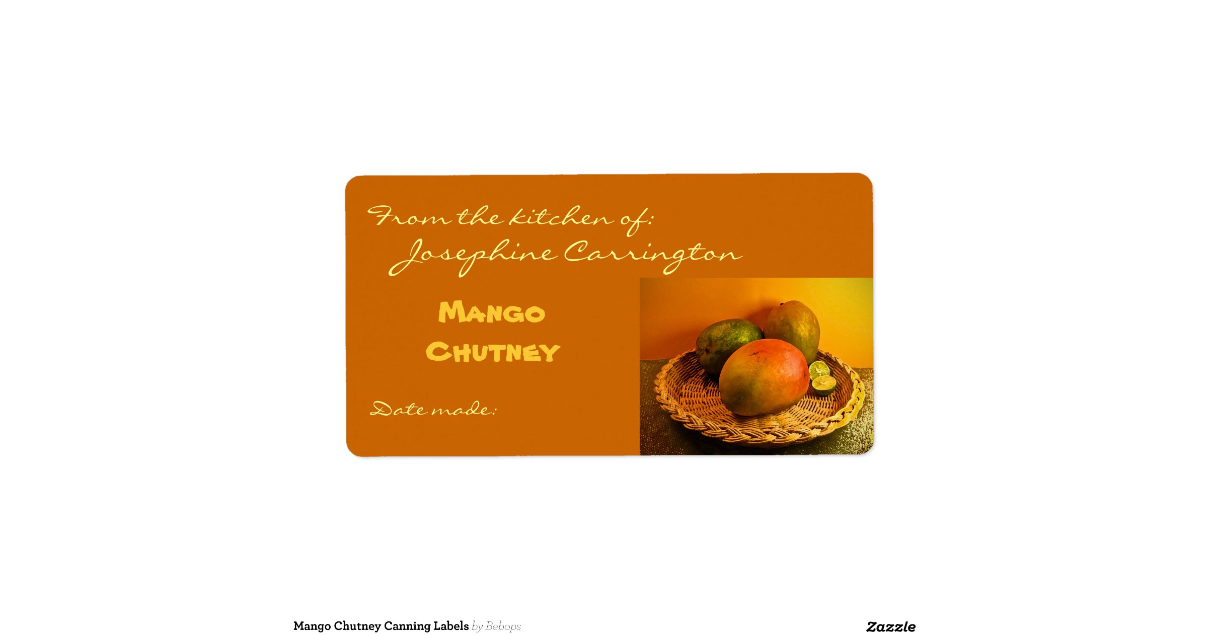 mango chutney canning labels chutney labels