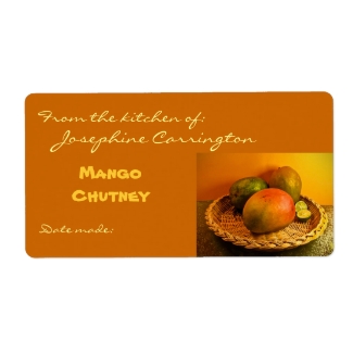 Mango Chutney Canning Labels