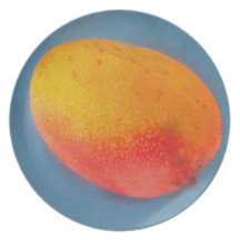 ¡Mango - las placas de la fruta parecen bastante b Platos De Comidas