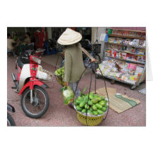 Mango Seller Greeting Card