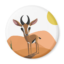 Mango the Gazelle Refrigerator Magnets
