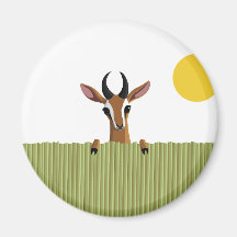 Mango the Gazelle Peek-a-boo Refrigerator Magnets