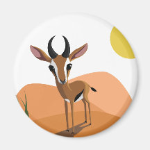 Mango the Gazelle Refrigerator Magnets