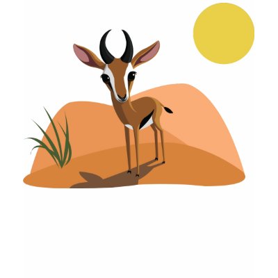 Mango the Gazelle T-shirt by ButtermilkBiscuits