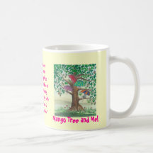 Mango Tree & Me mug with Pink Boat
