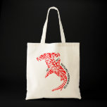 Mangopare (Hammerhead) Red Design Tote Bag bags