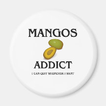 Mangos Addict Fridge Magnet