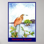 Mangrove Island Heron posters