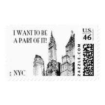 Manhattan B by Ceci New York Stamps