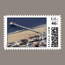 Manhattan Beach Pier Painted stamps