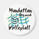 Manhattan Beach Volleyball Fridge Magnets