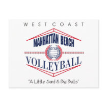 Manhattan Beach Volleyball Gift postcards