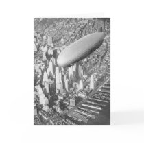 Manhattan Blimp Greeting Card