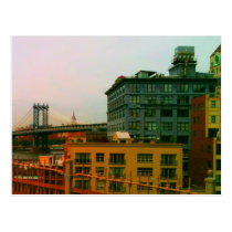 Manhattan Bridge and Empire State Building postcards