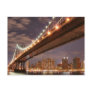 Manhattan Bridge and Skyline, New York City Post Cards
