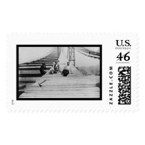 Manhattan Bridge Footpath 1910 postage