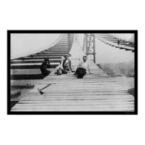 Manhattan Bridge Footpath 1910 posters