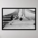 Manhattan Bridge Footpath 1910 posters