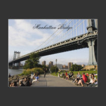 Manhattan Bridge, New york postcards by thecool Manhattan Bridge, New york postcards