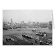 Manhattan from Brooklyn, 1905 Card