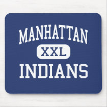 Manhattan - Indians - High - Manhattan Kansas mousepads by customteamsportswear Manhattan - Indians - High - Manhattan Kansas mousepads