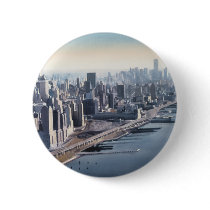 "Manhattan Memories" New York Watercolor Art buttons