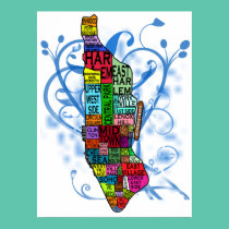 Manhattan Neighborhoods Print posters