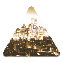 Manhattan New York Triangle Sticker