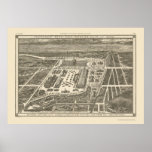 Manhattan, NY Panoramic Map - 1883 posters