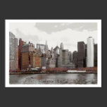 Manhattan Shoreline, travel photo poster posters