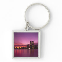 Manhattan Skyline and Hudson River, New York, Key Chain